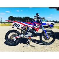 1997 YZ125 YZ250 TEAM NOLEEN YAMAHA DECAL KIT AND SEAT COVER THROTTLE JOCKEY USA