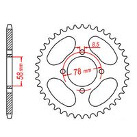 SPROCKET REAR MTX 815 35T #520