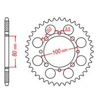 SPROCKET REAR MTX 819/2 41T #520