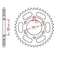 SPROCKET REAR MTX 458 37T #428 - INDENT