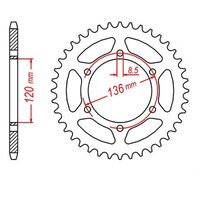 SPROCKET REAR MTX 260 / 475 38T #520