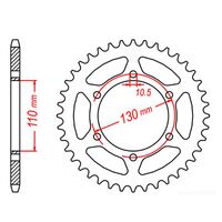 SPROCKET REAR MTX 486 40T #520