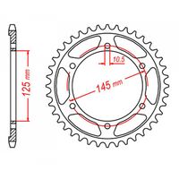 SPROCKET REAR MTX 865 38T #530