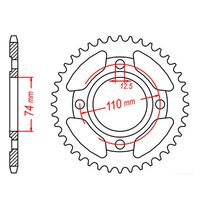 SPROCKET REAR MTX 854 39T #530 - INDENT