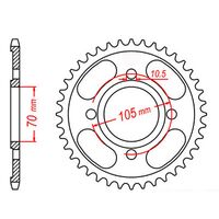 SPROCKET REAR MTX 278 38T #530