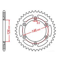 SPROCKET REAR MTX 808 39T #520