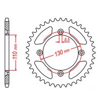 SPROCKET REAR MTX 215 46T #420