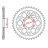 SPROCKET REAR MTX 858 35T #630