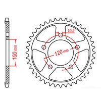 SPROCKET REAR MTX 702 46T #525