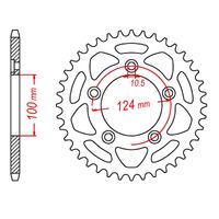 SPROCKET REAR MTX 746 44T #520