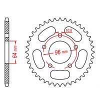 SPROCKET REAR MTX 254 37T #520