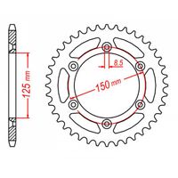 SPROCKET REAR MTX 897 52T #520