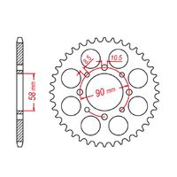 SPROCKET REAR MTX 273 42T #520