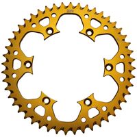 SPROCKET REAR MTX ZERO Alloy MX 460 47T #520 GLD