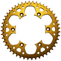 SPROCKET REAR MTX ZERO Alloy MX 808 47T #520 GLD