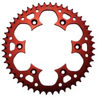 SPROCKET REAR MTX ZERO Alloy MX 210 47T #520 RED