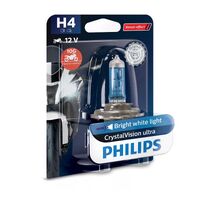 PHILIPS BULB H4 12342 CVU 12V 60/55W P43t-38 BW CRYSTAL VISI